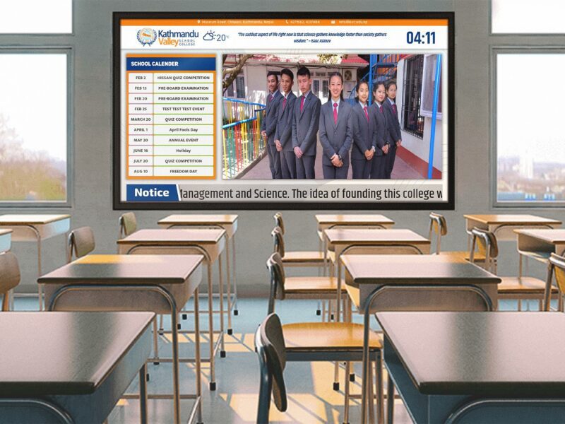 Digital Signage for Schools and Colleges in Nepal